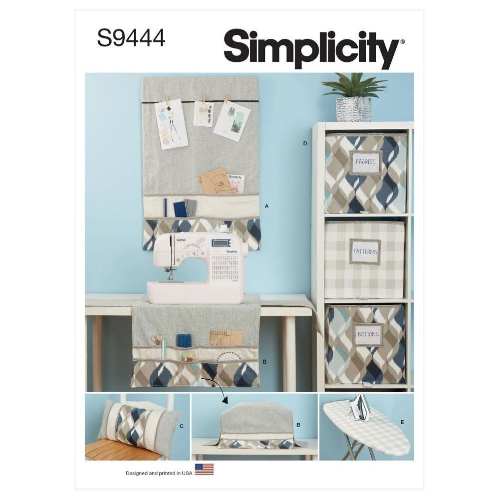 Simplicity Sewing Pattern 9444 11279 Desk Decor Art Studio Pillow Bulletin Board